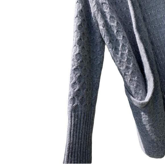 Brixon Ivy Stitch Fix Gray Lawley Cable Knit Cashmere Cardigan Sweater SF7241S S - Picture 4 of 12